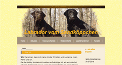 Desktop Screenshot of labrador-vom-sandkoeppchen.de